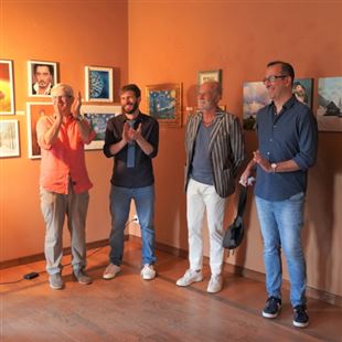 Inaugurata al club la Meridiana la collettiva degli allievi di quattro associazioni pittoriche