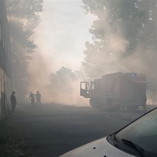 Sterpaglie in fiamme: i vigili del fuoco spengono un incendio di 2mila metri quadrati