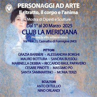 Al Club la Meridiana: "personaggi ad arte"